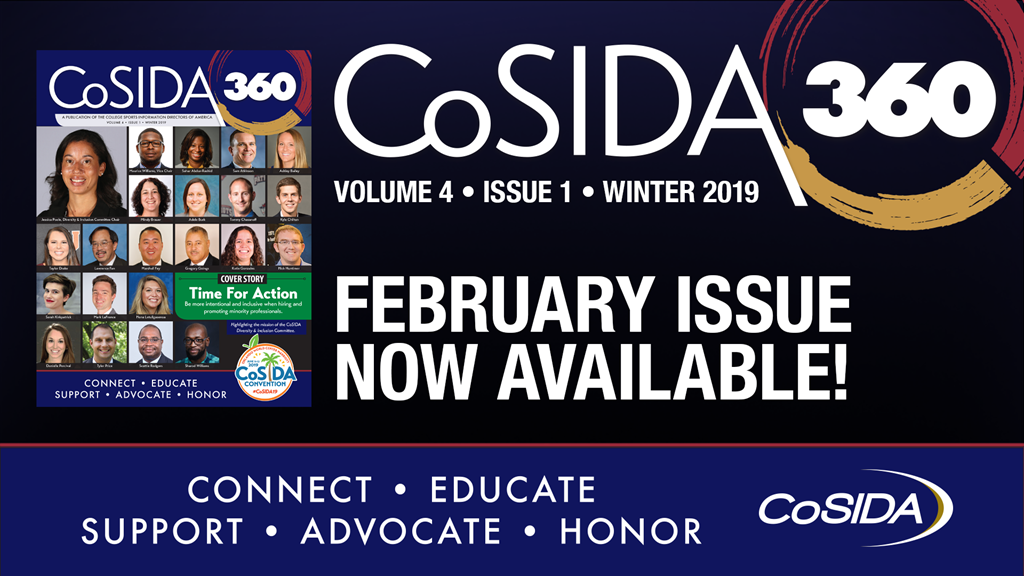 CoSIDA 360 Winter 2019: CoSIDA Scholarships – You're Holding the Winning Ticket